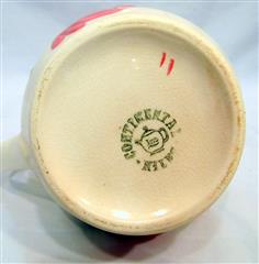 VINTAGE SET OF 30 PIECES OF 1940S CONTINENTAL KILNS ROSE/GREEN ARBOR CREAM DISH